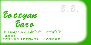 bottyan baro business card